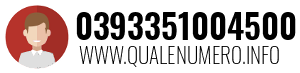 Numero di telefono 0393351004500 0393351004500