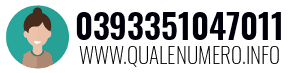 Numero di telefono 0393351047011 0393351047011