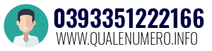 Numero di telefono 0393351222166 0393351222166