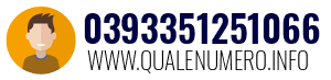 Numero di telefono 0393351251066 0393351251066