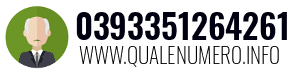 Numero di telefono 0393351264261 0393351264261