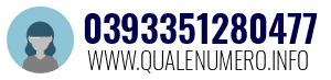 Numero di telefono 0393351280477 0393351280477