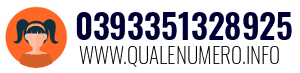 Numero di telefono 0393351328925 0393351328925