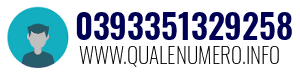 Numero di telefono 0393351329258 0393351329258