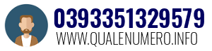 Numero di telefono 0393351329579 0393351329579