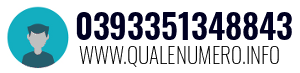 Numero di telefono 0393351348843 0393351348843