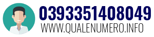 Numero di telefono 0393351408049 0393351408049