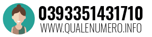 Numero di telefono 0393351431710 0393351431710