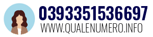 Numero di telefono 0393351536697 0393351536697