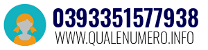 Numero di telefono 0393351577938 0393351577938