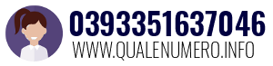 Numero di telefono 0393351637046 0393351637046