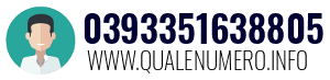 Numero di telefono 0393351638805 0393351638805