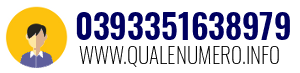 Numero di telefono 0393351638979 0393351638979