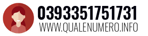 Numero di telefono 0393351751731 0393351751731