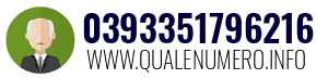 Numero di telefono 0393351796216 0393351796216
