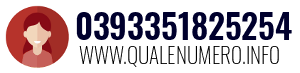 Numero di telefono 0393351825254 0393351825254