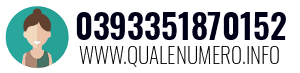Numero di telefono 0393351870152 0393351870152