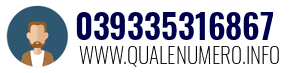 Numero di telefono 039335316867 039335316867