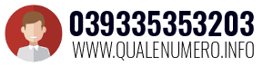 Numero di telefono 039335353203 039335353203