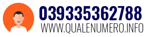 Numero di telefono 039335362788 039335362788