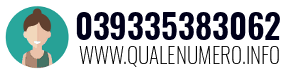 Numero di telefono 039335383062 039335383062