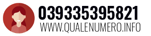 Numero di telefono 039335395821 039335395821