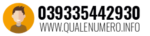 Numero di telefono 039335442930 039335442930