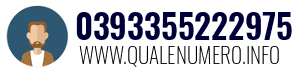 Numero di telefono 0393355222975 0393355222975