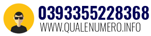 Numero di telefono 0393355228368 0393355228368