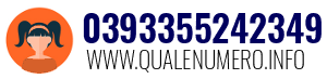 Numero di telefono 0393355242349 0393355242349