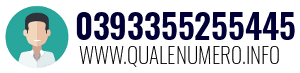 Numero di telefono 0393355255445 0393355255445