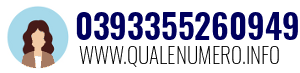 Numero di telefono 0393355260949 0393355260949