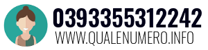 Numero di telefono 0393355312242 0393355312242