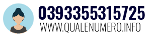 Numero di telefono 0393355315725 0393355315725