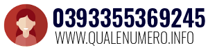 Numero di telefono 0393355369245 0393355369245