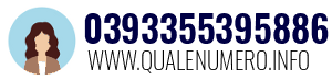 Numero di telefono 0393355395886 0393355395886