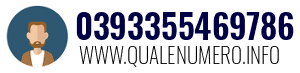 Numero di telefono 0393355469786 0393355469786