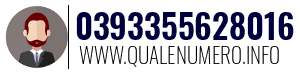 Numero di telefono 0393355628016 0393355628016