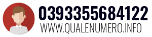 Numero di telefono 0393355684122 0393355684122