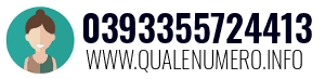 Numero di telefono 0393355724413 0393355724413