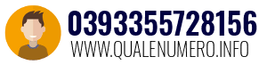 Numero di telefono 0393355728156 0393355728156
