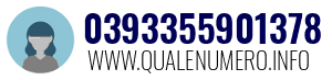 Numero di telefono 0393355901378 0393355901378