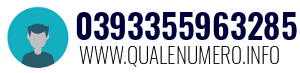 Numero di telefono 0393355963285 0393355963285