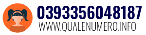 Numero di telefono 0393356048187 0393356048187
