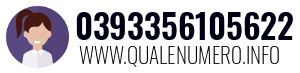 Numero di telefono 0393356105622 0393356105622