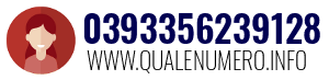 Numero di telefono 0393356239128 0393356239128
