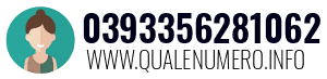 Numero di telefono 0393356281062 0393356281062