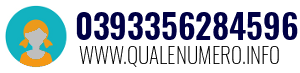 Numero di telefono 0393356284596 0393356284596