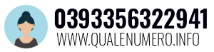 Numero di telefono 0393356322941 0393356322941