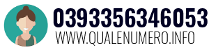 Numero di telefono 0393356346053 0393356346053